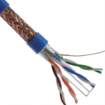 Cat6 Ethernet kablosu, Cat6 kalkanlı SFTP kablosu, 1000ft, 23AWG, Solid Bare Copper, 500MHz