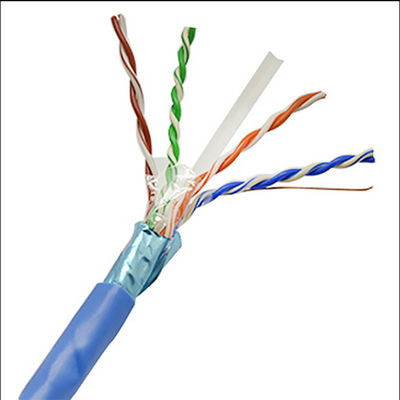 Telekomünikasyon için 23AWG FTP Bakır Cat6 Ethernet Kablosu 305m