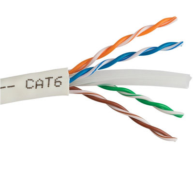 Veri İletişimi 23AWG UTP PVC İzolasyon LSZH Cat6 LAN Kablosu