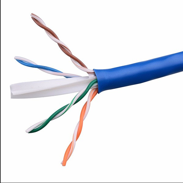ISO CPR ETL 6 Çift UTP Lan Kablosu 24AWG 23AWG Cat5e Cat 6 İç Mekan