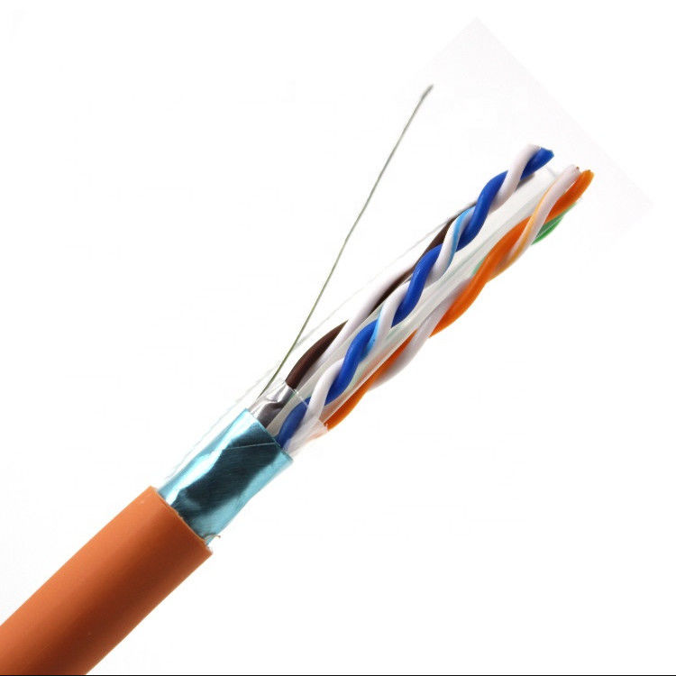 1000ft 2pr 4pr Al Bant Cat6 LAN Kablosu, Korumalı Cat 6 Ethernet Kablosu CU CCA Bakır