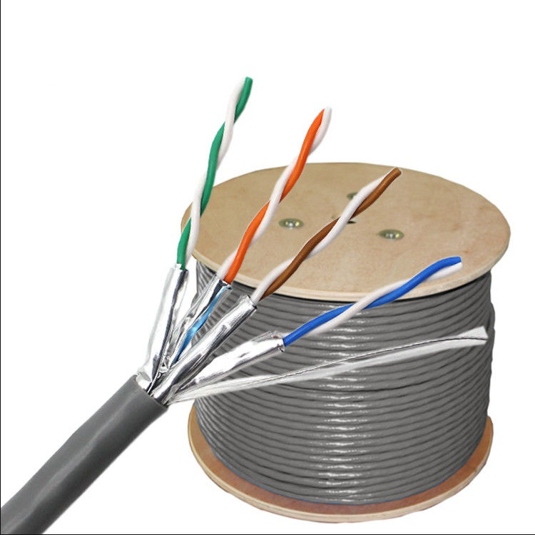 23AWG 0.56mm Cat6a Kablo 305m, 1000ft Cat6a Ağ Kablosu PVC LSZH Ceket