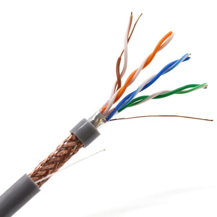 Kapalı Katı Bakır 305m 1000ft 4 Çift Cat5e LAN Kablosu, Cat5e Kapalı Dış Mekan Kablosu