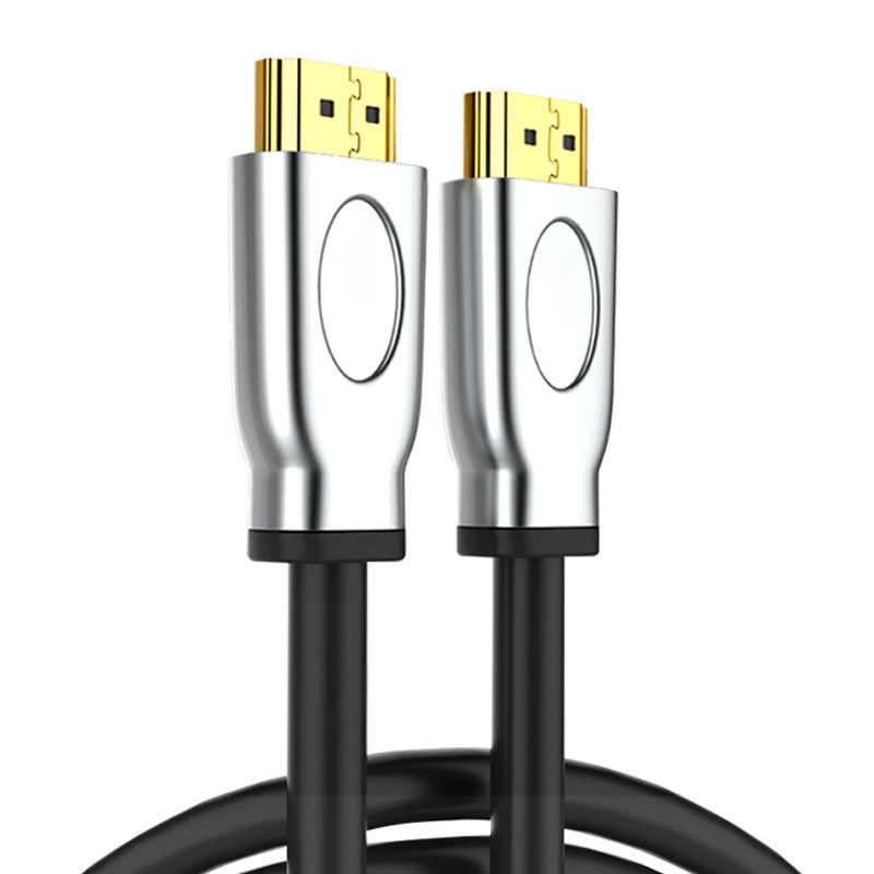 8K 60Hz 4K 120Hz için Çinko Alaşımlı Kabuklu Bakır 48gbps HDMI Kablosu