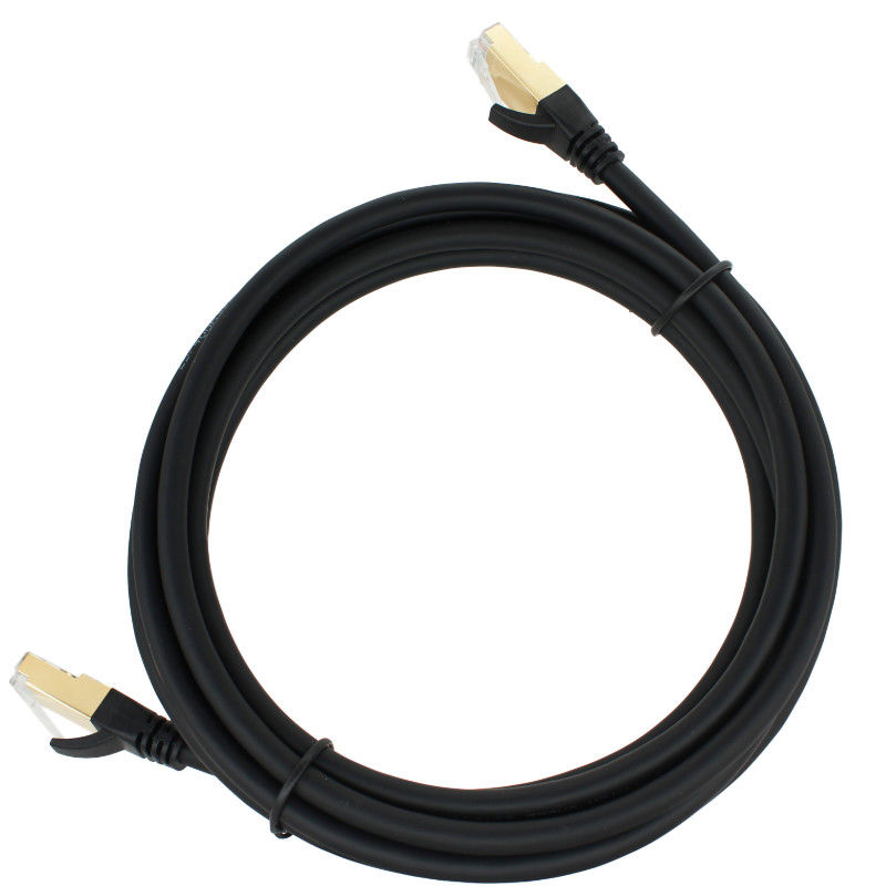 Özel CE ROHS FTP SFTP Rj45 Fiş Cat7 Yama Kablosu, Cat 7 Ethernet Kablosu 1000ft