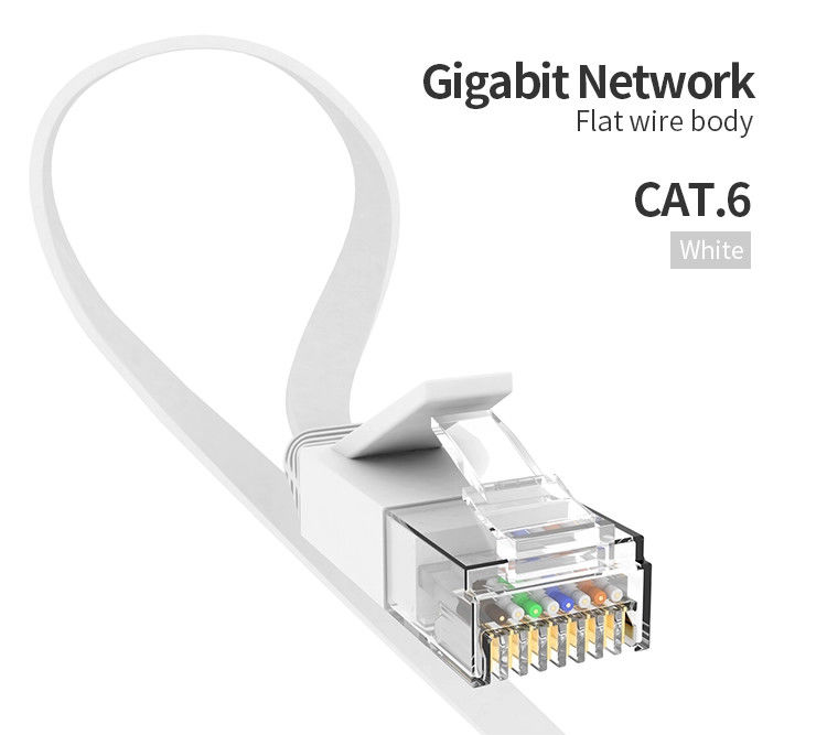 24AWG FTP UTP Cat6 Yama Kablosu, Ethernet için Amp Yama Kablosu Cat6