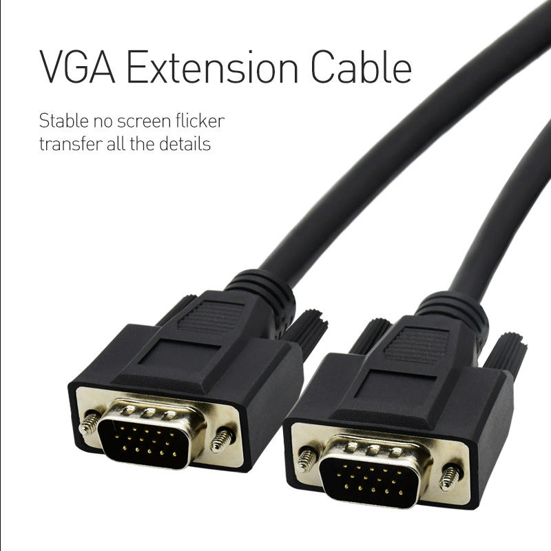 Projektör Monitör Ekranı İçin Altın Kaplama Yüksek Hızlı VGA Monitör Kablosu