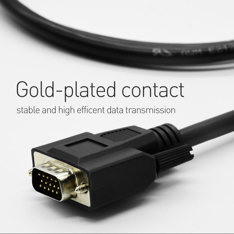 Projektör Monitör Ekranı İçin Altın Kaplama Yüksek Hızlı VGA Monitör Kablosu