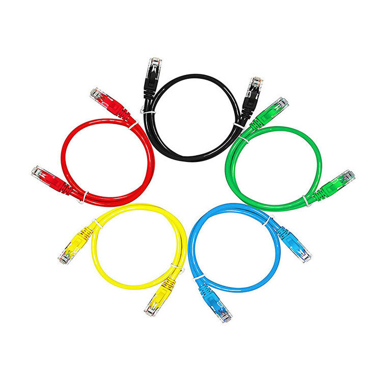 26AWG Çıplak Bakır PVC LSZH 3M 5M 10M Ağ Yama Kablosu