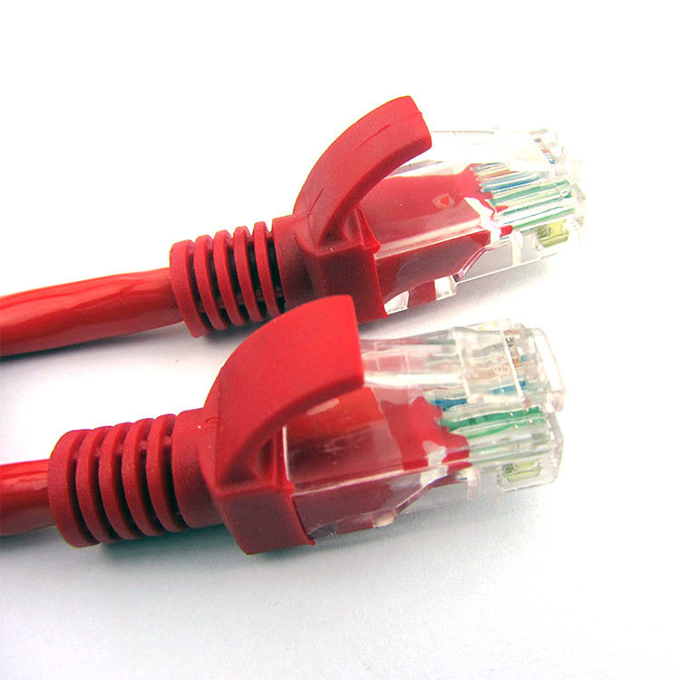 26AWG Çıplak Bakır PVC LSZH 3M 5M 10M Ağ Yama Kablosu
