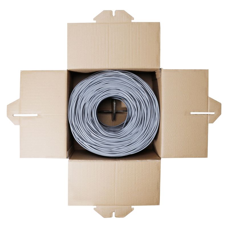 305m FTP Cat6 Bükülmüş Kordon Ağ Lan Kablosu Ethernet Kalkanı FTP Bakır