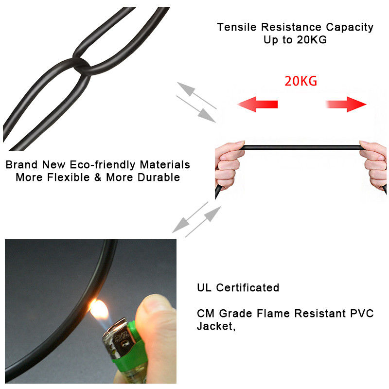 Saf Bakır 1 Gigabit RJ45 Network Lan Patch Cord 8 İletken