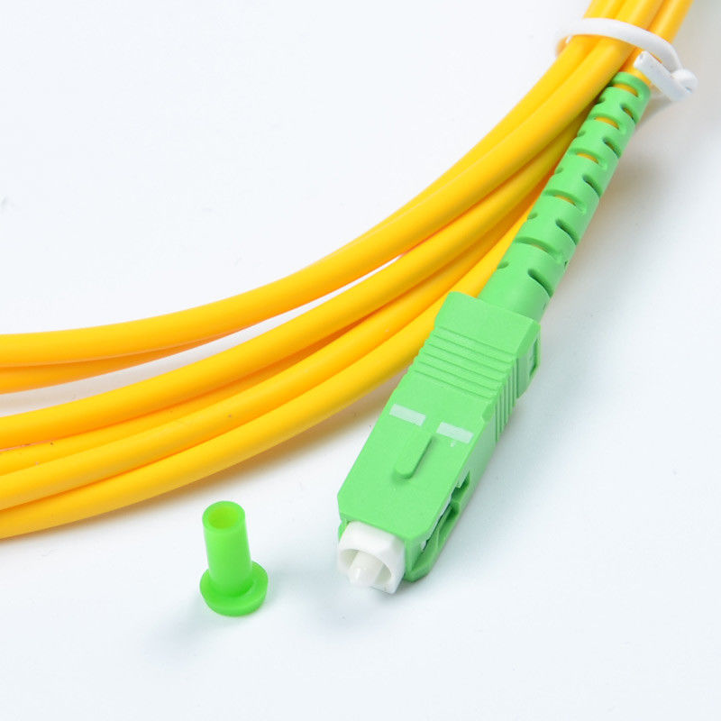 SC / APC'den SC / APC'ye Tekli Mod 3m Tek Yönlü LSZH Fiber Optik Yama Kablosu