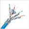 Al Folyo 0.58mm İletken HDPE PVC İzolasyon SFTP Cat6a Kablosu, Ethernet Cat6a Kablosu